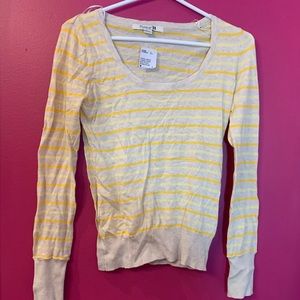 Forever 21 yellow strip sweater